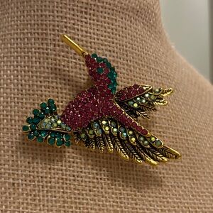 Beautiful Hummingbird Brooch